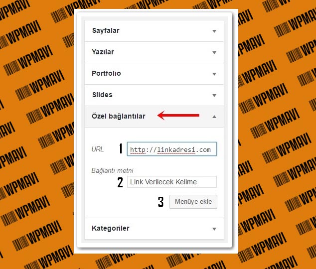 wordpress-menuye-link-ekleme
