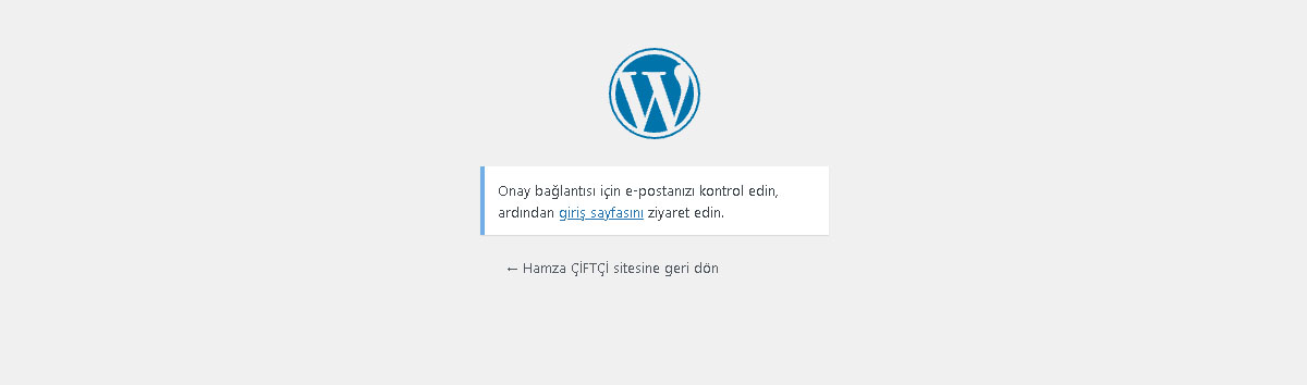 WordPress şifre sıfırlama e-posta kontrol