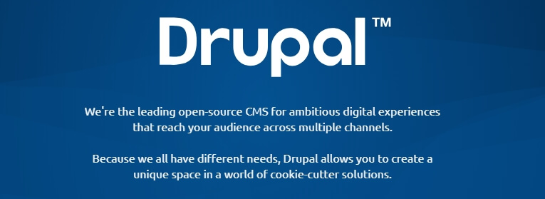 Drupal ana sayfası